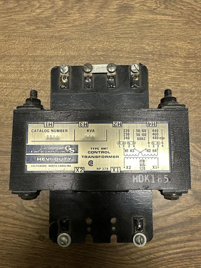 Used Hevi-Duty,T500,Transformer .500KVA