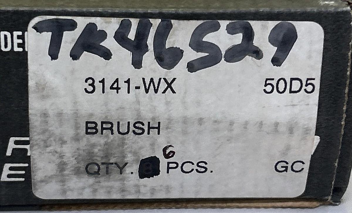 RELIANCE ELECTRIC,3141-WX,CARBON MOTOR BRUSHES BOX OF 6 PIECES NOS
