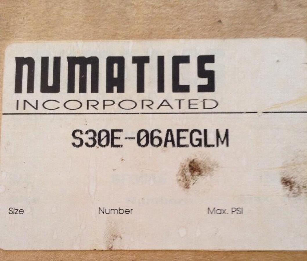 Numatics,S30E-06AEGLM,Three-Way Pneumatic Solenoid Valve