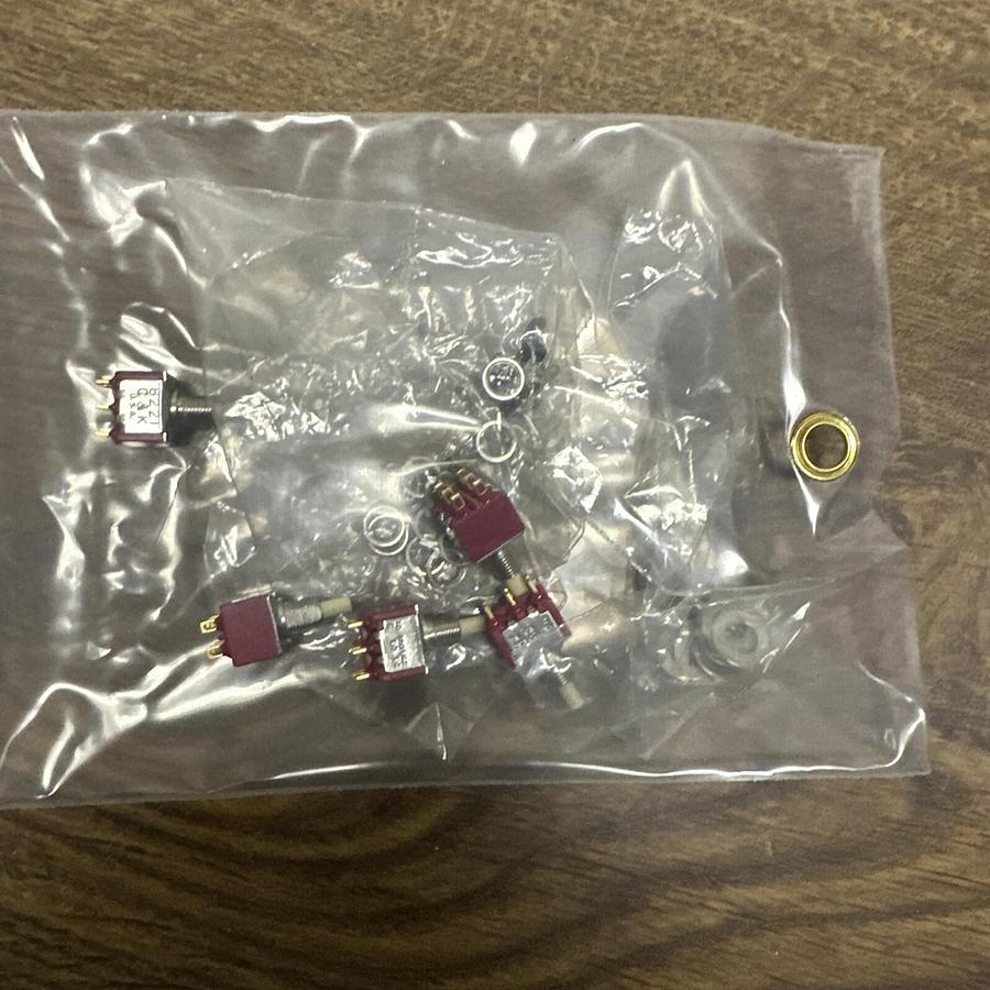 C&K,8221,Push Button Switch 120VAC 1Amp Lot of 5