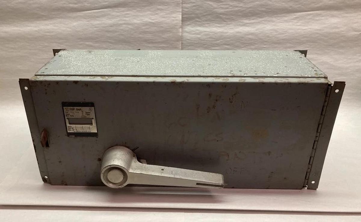 Used Westinghouse,FDPS-364R,3-Pole Fusible Panel 200A Ser B 600VAC