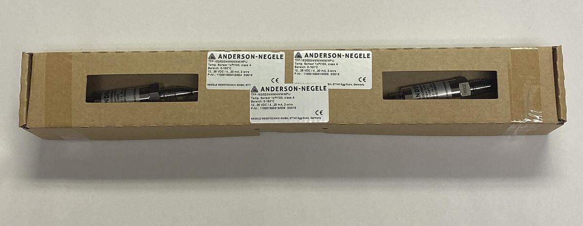 ANDERSON-NEGELE,TFP-162/020/4MM/4MM/MPU,TEMPERATURE SENSOR LOT OF 3 NEW