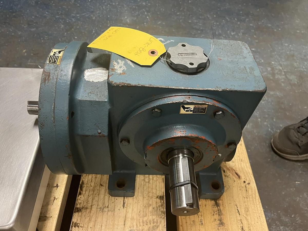 Used REXNORD LINK BELT,MW-H-85-1B,WORM GEAR SPEED REDUCER 114 RATIO 1.53HP 1750RPM