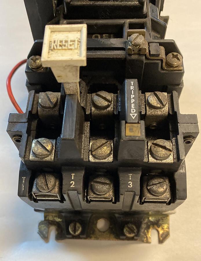 Used Allen-Bradley,509-BOD,Series B Size 1 Motor Starter 27AMP 600V 3 Pole