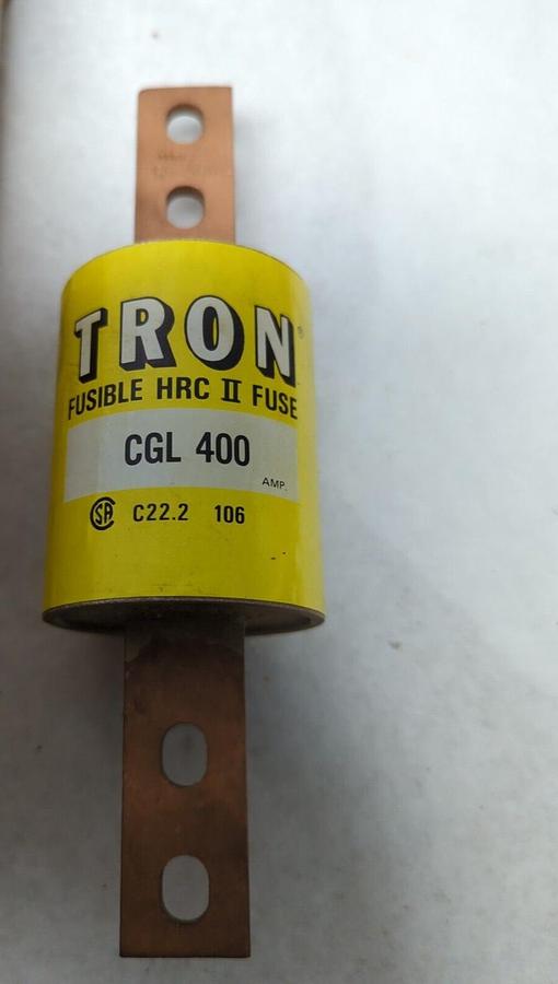 COOPER BUSSMANN,CGL-400,FUSIBLE HRC II FUSE 400 AMP NOS
