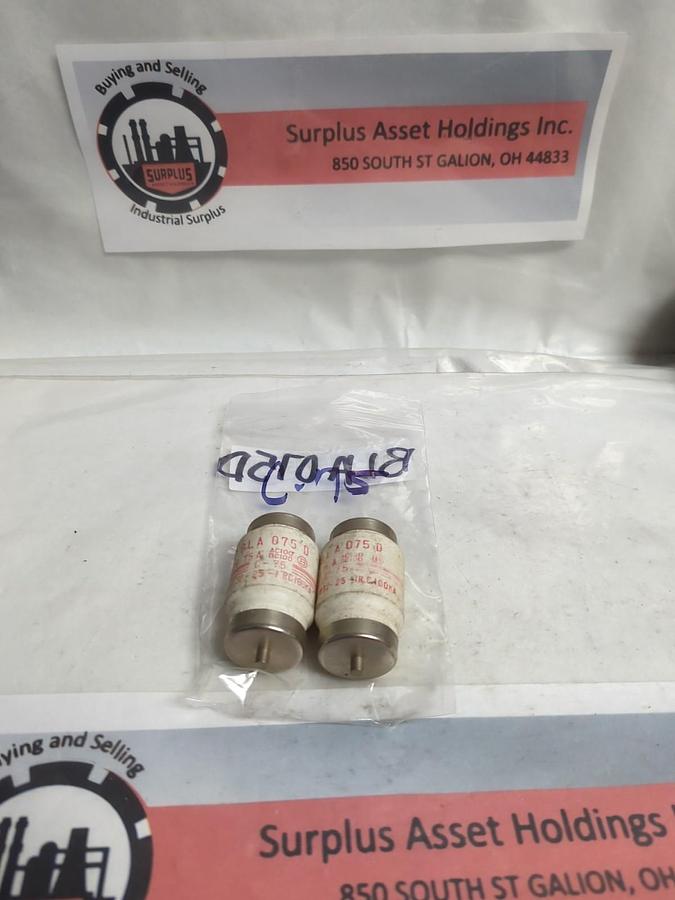 Used FUJI,C-75,BOTTLE FUSE 75 AMP LOT OF 2 PRE-OWNED