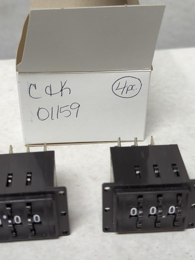 C & K,01159,THREE DIGIT COUNTER LOT OF 4