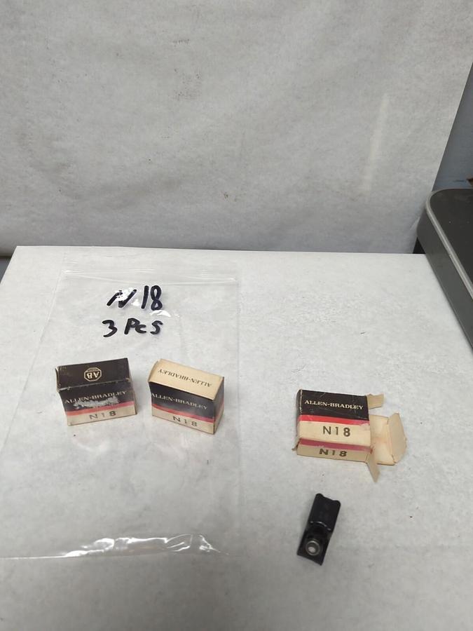 ALLEN BRADLEY,N18,OVERLOAD RELAY HEATER ELEMENT LOT OF 3 NOS