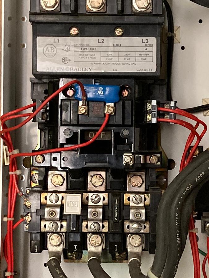 Used Allen-Bradley,2100 2112B,Size 3 Fused MCC 32 INCH Starter Feeder Bucket