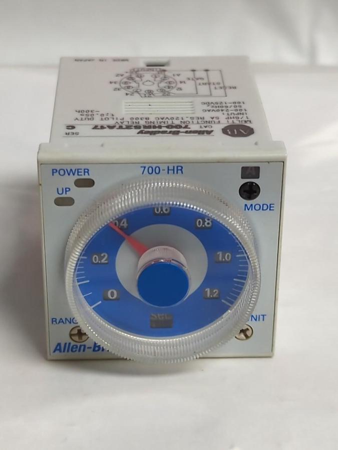 Used ALLEN BRADLEY,700-HR52TA17,MULTI FUNCTION TIMING RELAY SERIES C 1/6 HP 5A