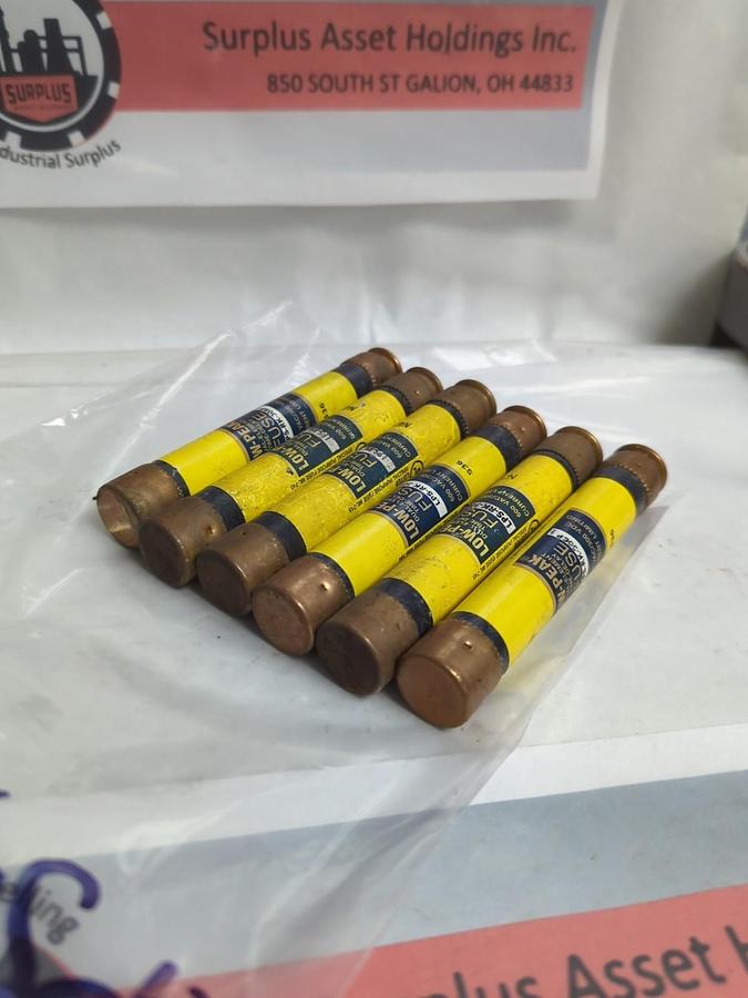 Used COOPER BUSSMANN,LPS-RK-30SP,LOW-PEAK 30 AMP FUSE LOT OF 6 PRE-OWNED
