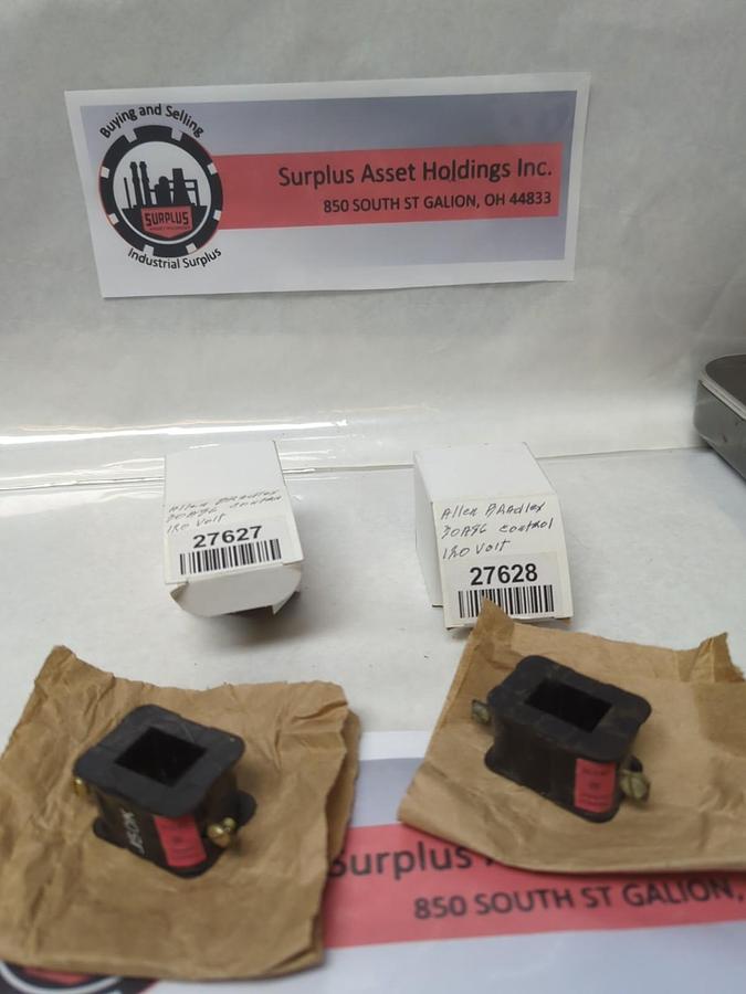 Used ALLEN-BRADLEY,30A86,COIL 120V 60CY 110V 50CY LOT OF 2 PRE-OWNED
