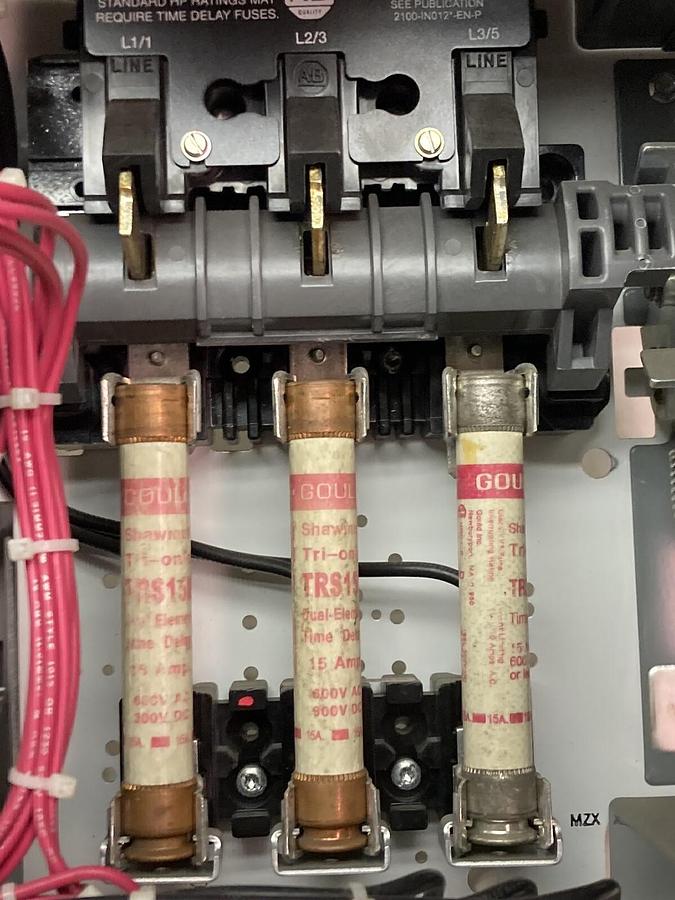 Used Allen-Bradley,2100 2112,Size 1 Fused MCC 12 Inch Starter Bucket