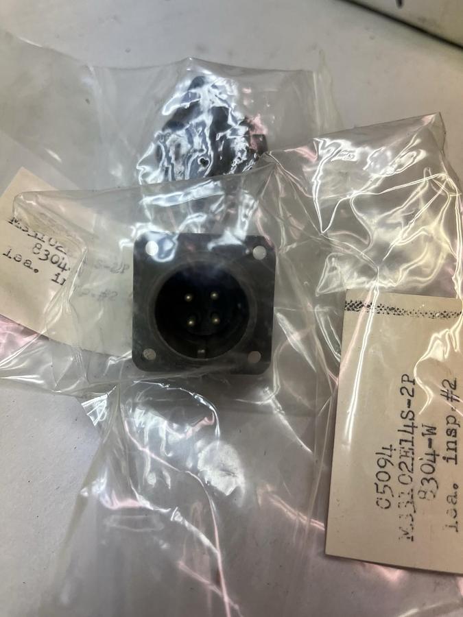 ITT CANNON,C5094,PLC SOCKET MS3102E1HS-2P 8304-W LOT OF 2