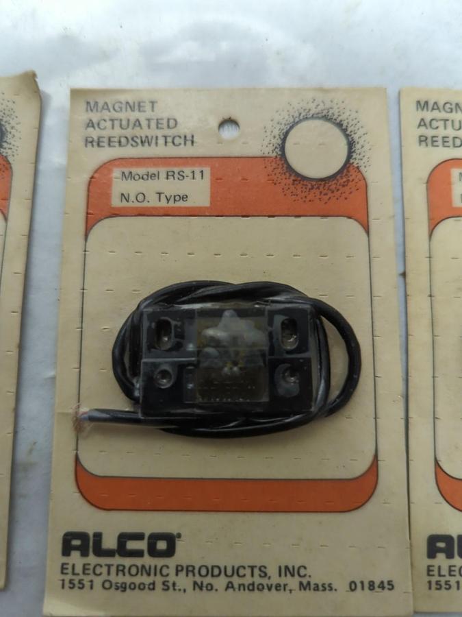 ALCO,RS-11,MAGNET ACTUATED REED SWITCH LOT OF 4 NOS
