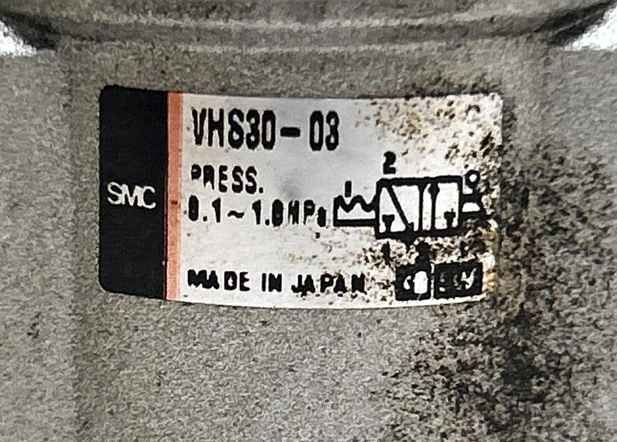 Used SMC,VHS30-03,PRESSURE RELIEF VALVE