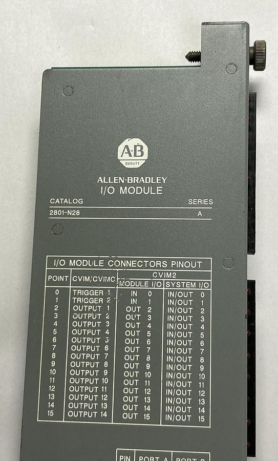 Used ALLEN BRADLEY,2801-N28,I/O MODULE