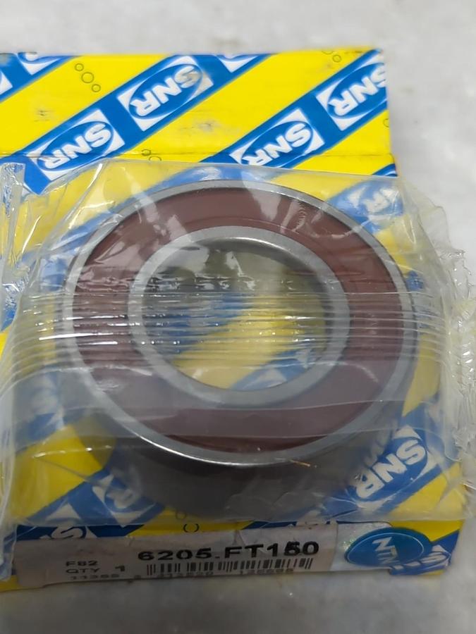 SNR,6205-FT150,SEALED DEEP GROOVE BALL BEARING 25X52X150MM NOS