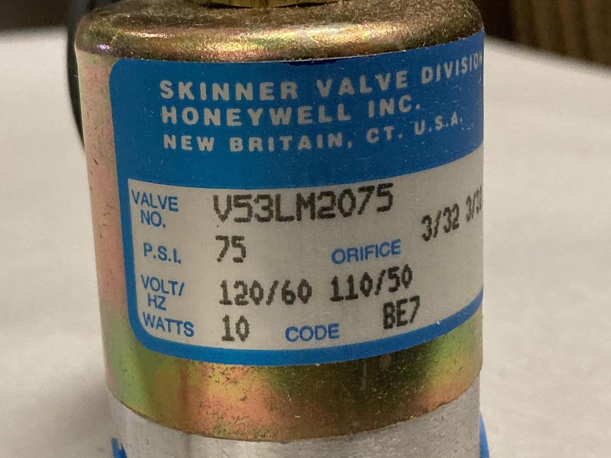 Parker Skinner Valve Division,V53DB2075, Solenoid Valve 120 VAC 75 PSI