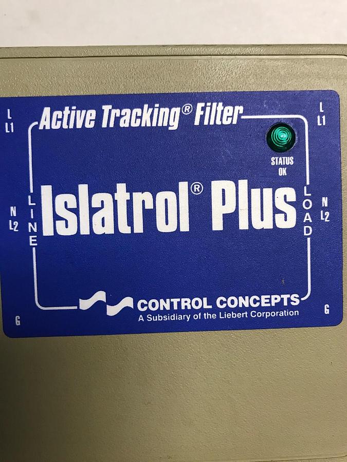 Used Control Concept,IC+130,Isatrol Plus Active Tracking Filter 120V 30A