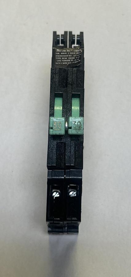 Used THOMAS & BETTS,RC38-30,TANDEM CIRCUIT BREAKER 30A 120/240V 2P