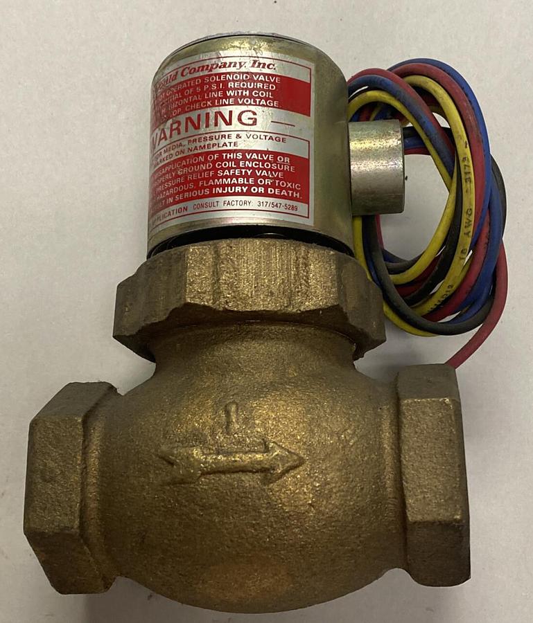 GOULD VALVE,M3V,AIR & WATER VALVE SIZE 1 120/240V 5-125PSI NOS