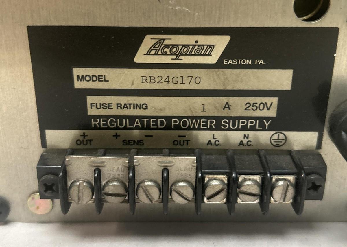 Used ACOPIAN,RB24G170,POWER SUPPLY