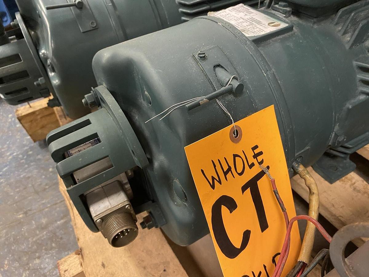 Used BALDOR,FL1838C L3221B,RPM RELIANCE 5HP INVERTER BRAKE MOTOR FL1838C L3221B