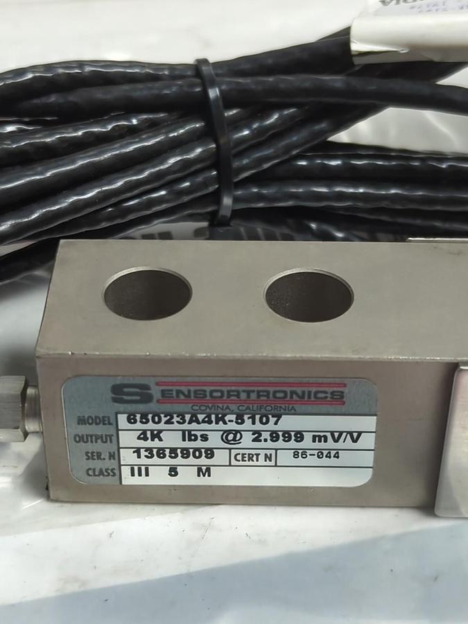 Used SENSORTRONICS,65023A4K-5107,LOAD CELL 4K LBS @ 2.999 mV/V PRE-OWNED