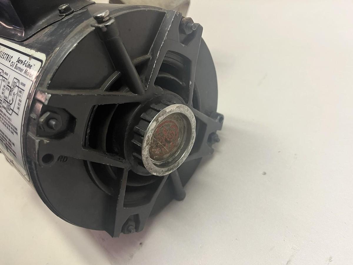 Used GE,5KC36MN207Y,SERV-S-LINE OIL BURNER MOTOR 1/2HP 1725RPM 1PH 48N 115/230V