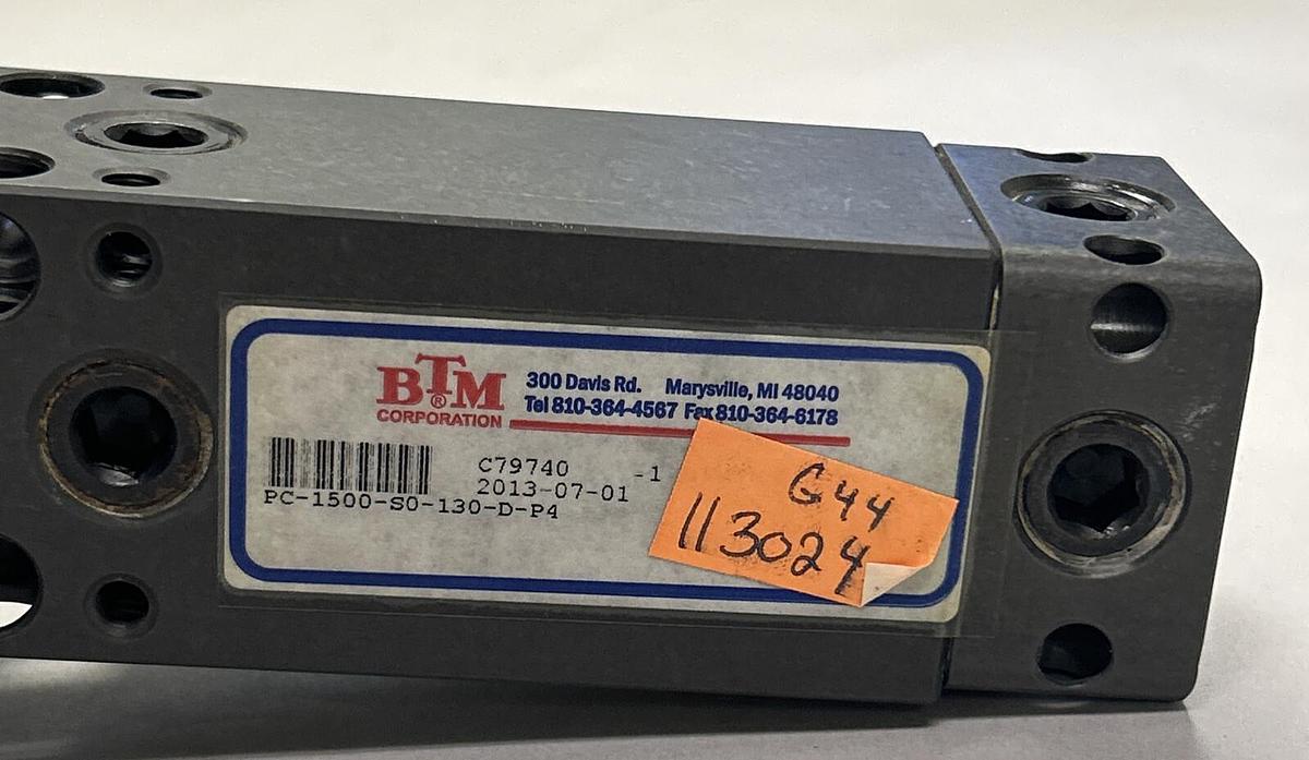 BTM,PC-1500-S0-130-D-P4,PNEUMATIC WORKHOLDING POWER CLAMP NOS