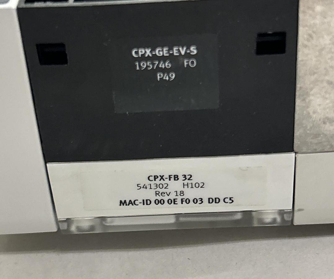 FESTO,CPX-FB32 DIL,SWITCH CONTROL WITH VMPA1-FB-EMS-8 NEW
