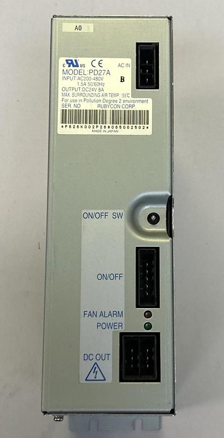 Used RUBYCON CORP,PD27A,POWER SUPPLY