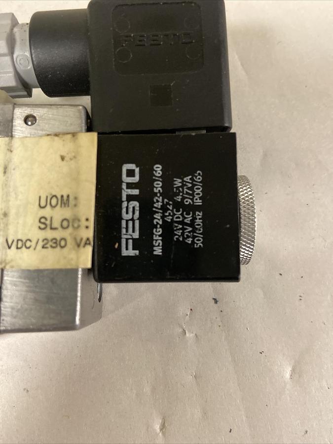 Festo,10834,Solenoid Valve 24VDC MFH-3-1/8NPT