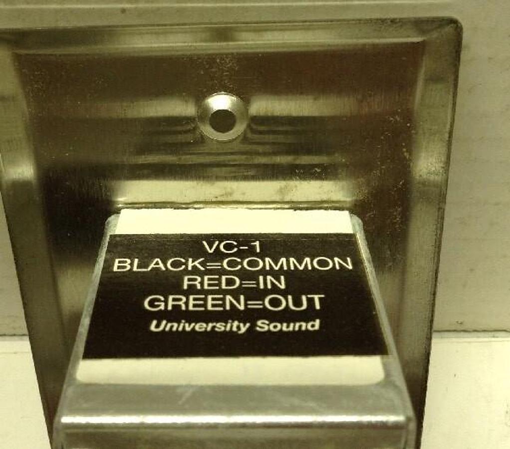 University Sound Inc.,VC-1,Wall Mount Remote Volume Control