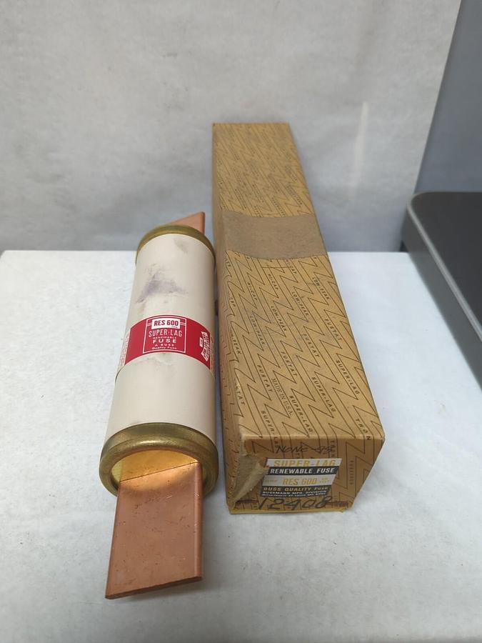 BUSSMANN,RES-600,SUPER-LAG RENEWABLE 600 AMP FUSE NOS