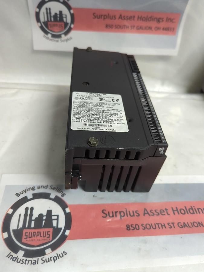 Used GE FANUC,IC660BBA100,ANALOG IN/OUT MODULE 115V 50/60HZ PRE-OWNED
