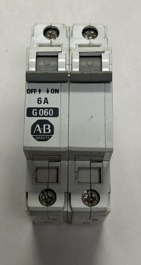 ALLEN BRADLEY,1492-CB2G060,CIRCUIT BREAKER 6A 2POLE 277V NOS