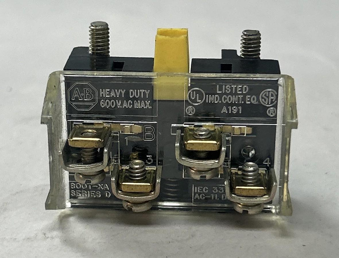 ALLEN BRADLEY,800T-XA,CONTACT BLOCK LOT OF 2 NOS