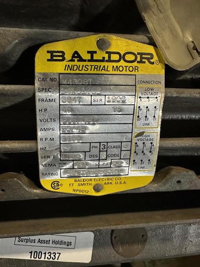 Used Baldor HP40 364T