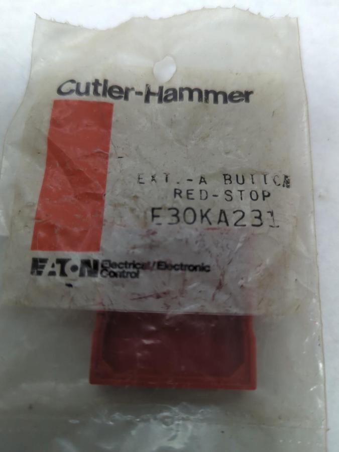 CUTLER-HAMMER,E30KA231,EXTENDED-A BUTTON RED-STOP LOT OF 2 NOS