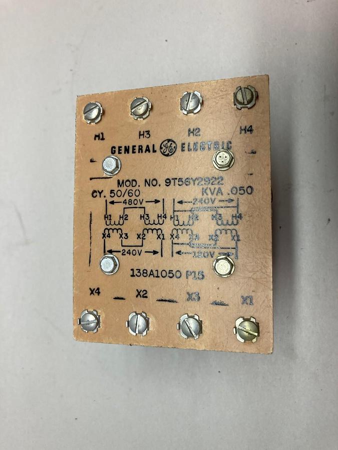 Used General Electric,9T56Y2922,Transformer 50/60CY 0.050KVA