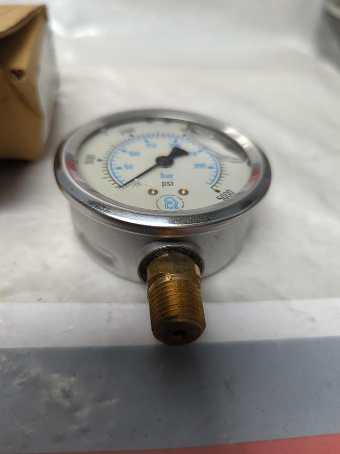 RITTER,9736433,GAUGE 2-1/2 IN FACE 1/4 IN NPT BOTTOM CONNECTION 5000PSI NOS