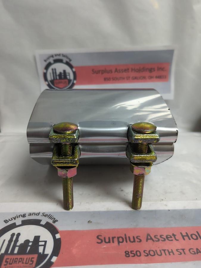 Used CLAMETTE,5X6,PIPE REPAIR CLAMP 2-BOLT PRE-OWNED