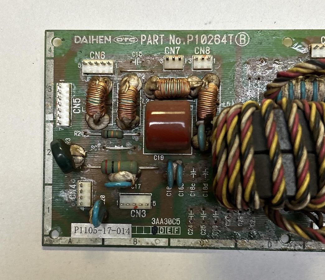 Used DAIHEN OTC,P10264T,CIRCUIT BOARD FOR DP400 WELDER