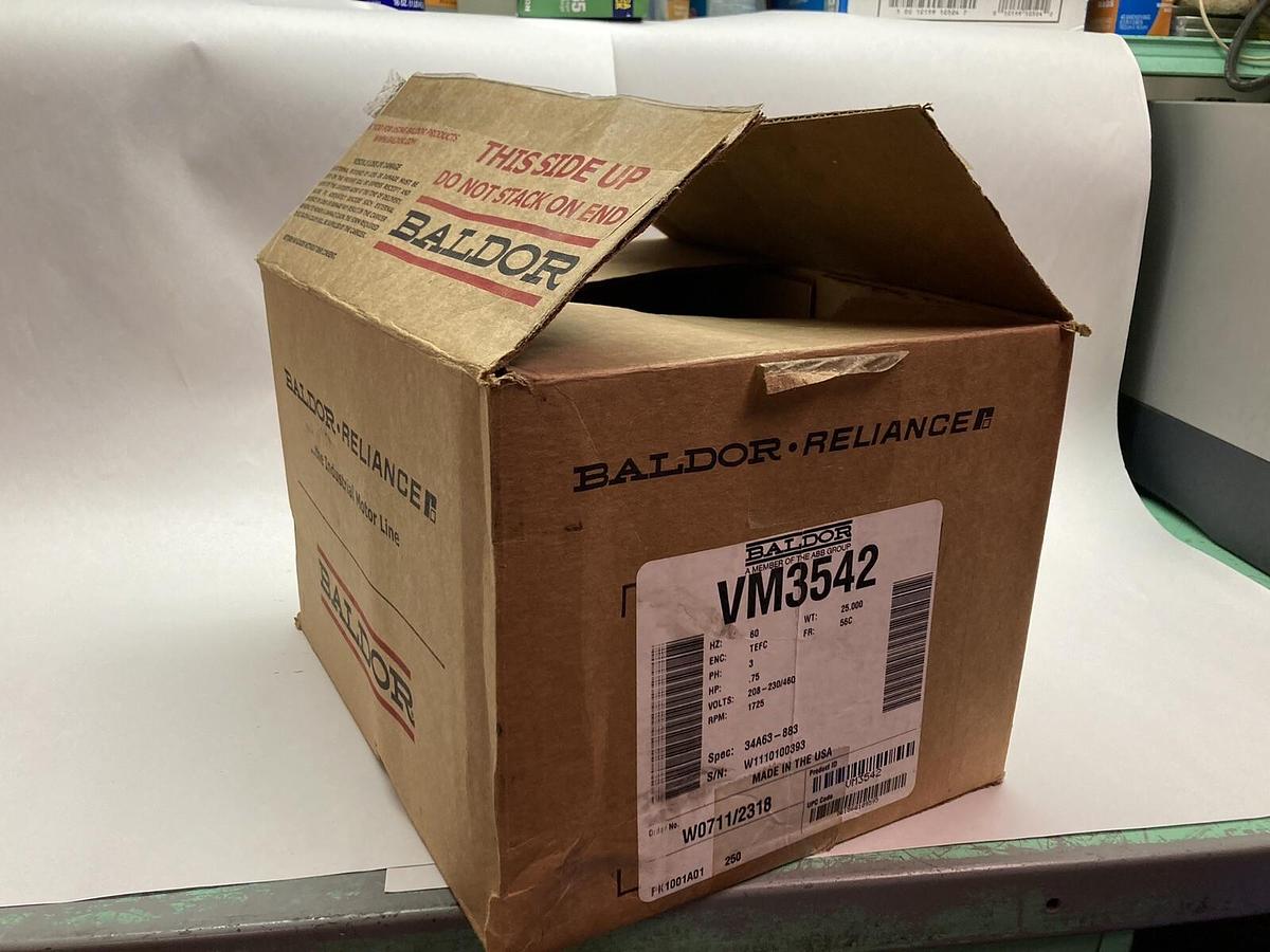 Baldor,VM3542,0.75HP Motor 1725RPM Frame 56C