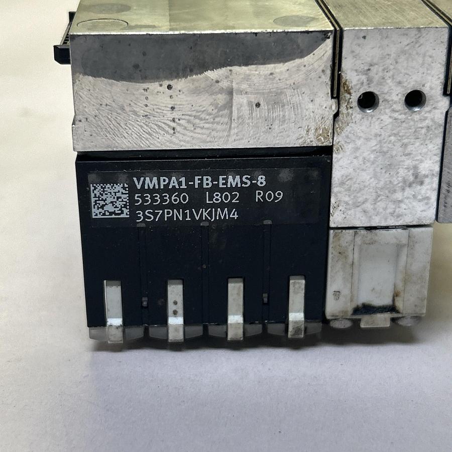 Used FESTO,MPA-FB-VI,VALVE MANIFOLD W/ ELECTRONIC MODULE