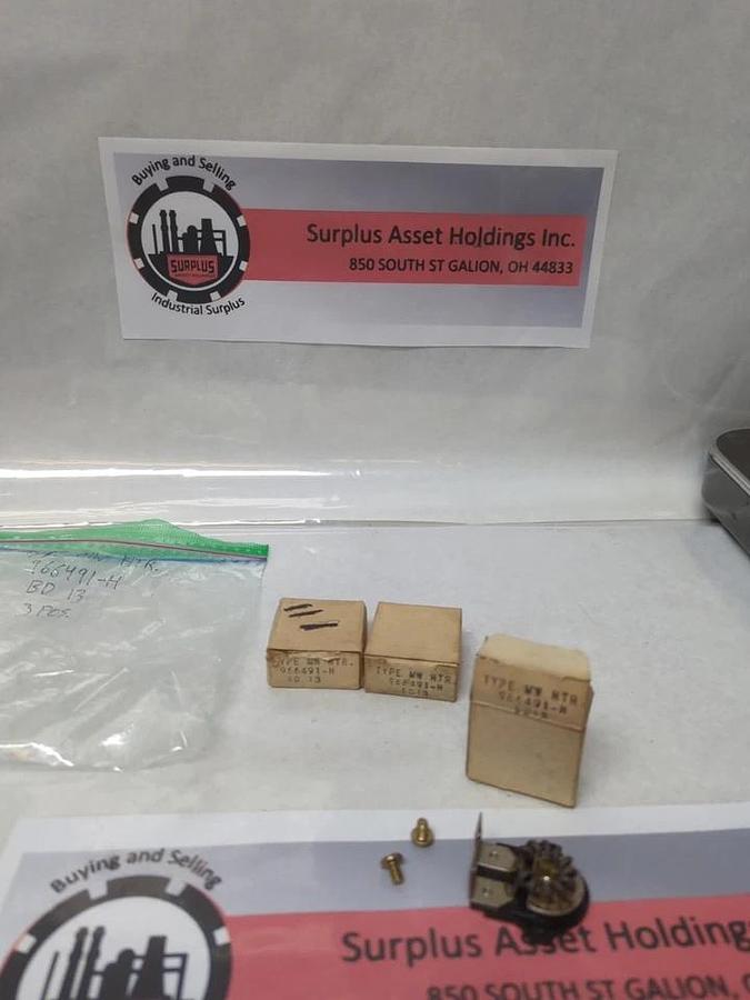 WESTINGHOUSE,966 491-H,TYPE MW OVERLOAD THERMAL HEATER RELAY LOT OF 3 NOS