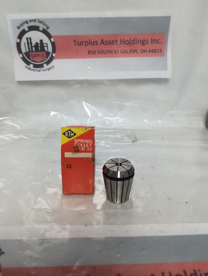 ETM,ER32,SPRING COLLET 7/32 INCH NOS