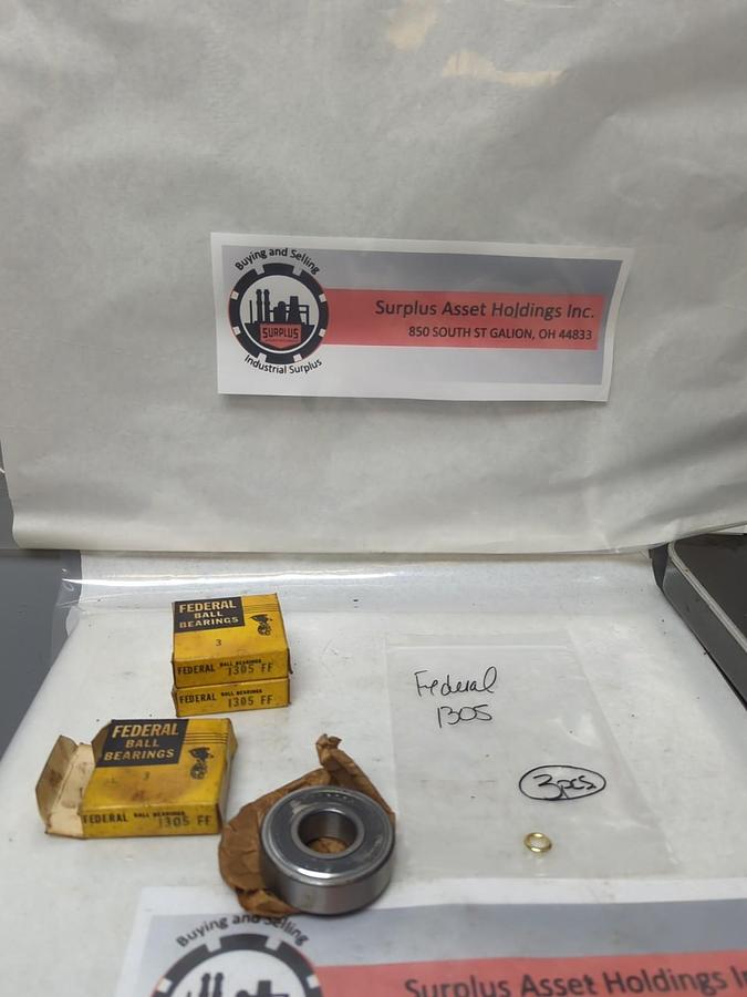 FEDERAL,1305,SHIELDED BALL BEARING LOT OF 3 NOS